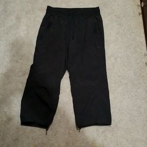 Black activewear pants.
